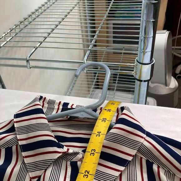 Express Women’s Vertical Striped‎ Classic Career Button-Up Shirt Dress Size S - Picture 3 of 10